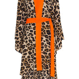 Safari - Orange Leopard Kimono Tiger (Neon Orange)