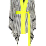 Desert - Tribe Kimono Skull (Neon Yellow)