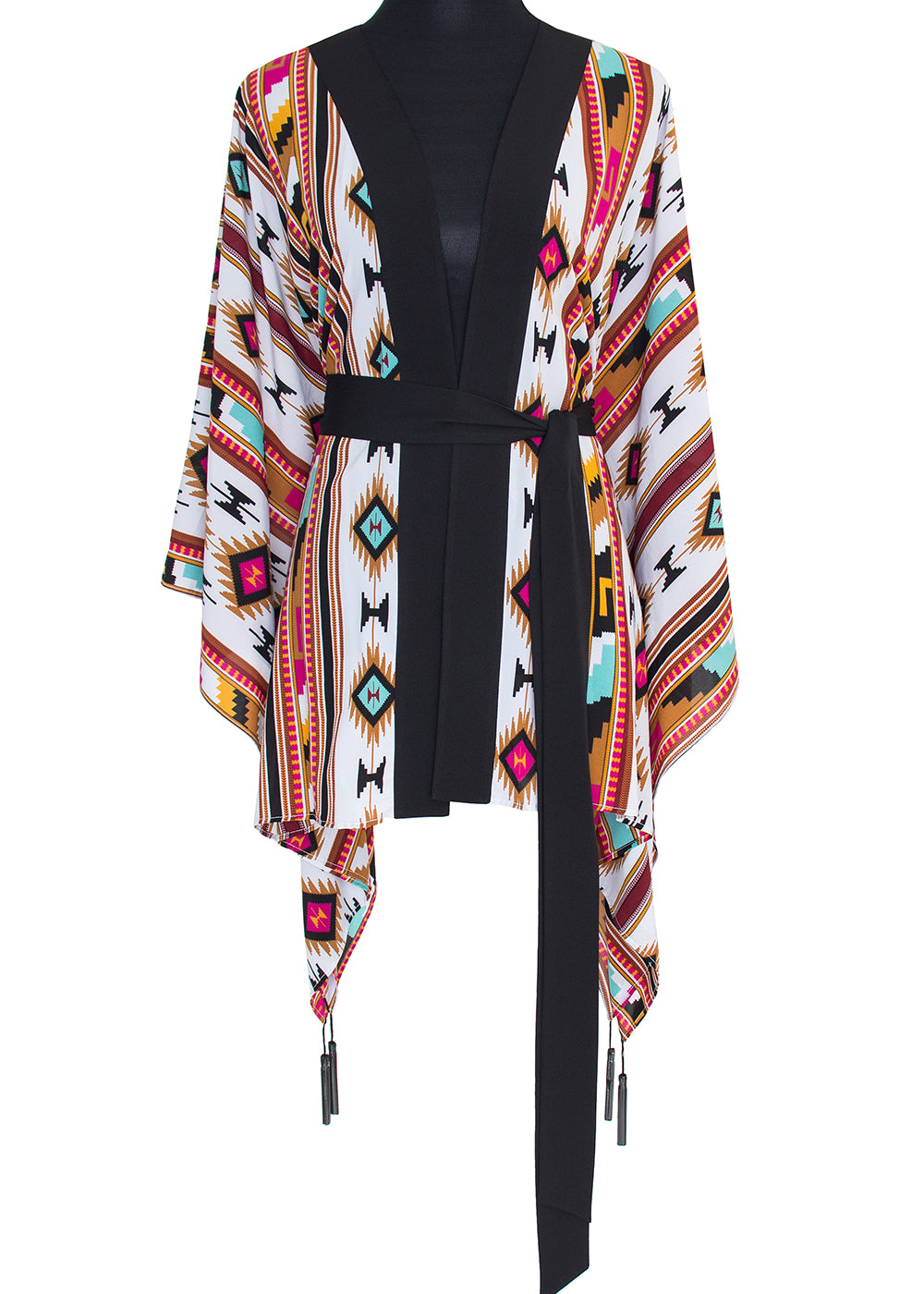 Boho - Maroon Navajo Kimono Wings (Black)