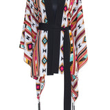 Boho - Maroon Navajo Kimono Wings (Black)