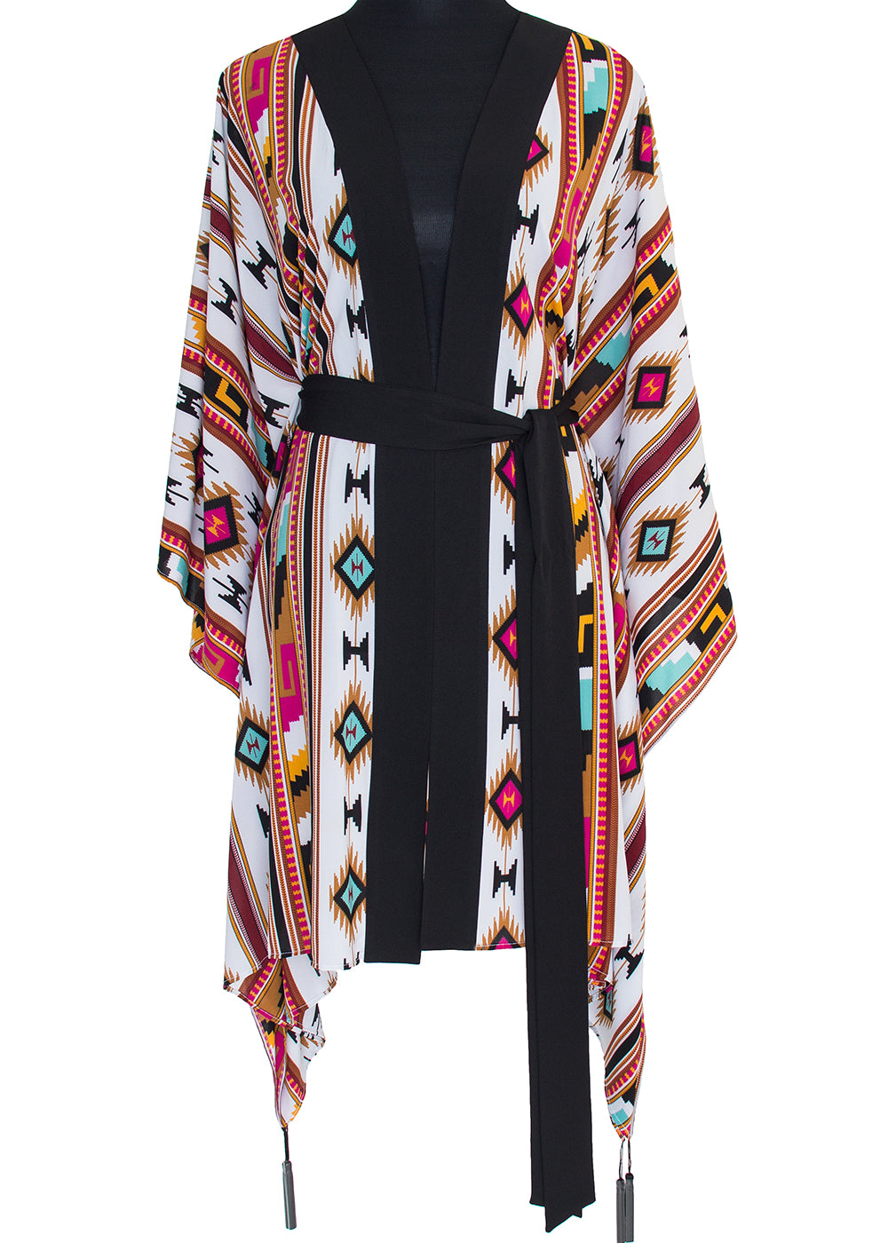 Boho - Maroon Navajo Kimono Wings (Black)