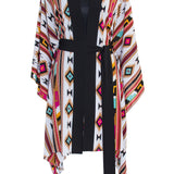 Boho - Maroon Navajo Kimono Wings (Black)