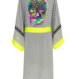 Desert - Tribe Kimono Skull (Neon Yellow)
