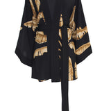 Jungle - Gold Palm Kimono (Black)