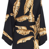 Jungle - Gold Palm Kimono (Black)