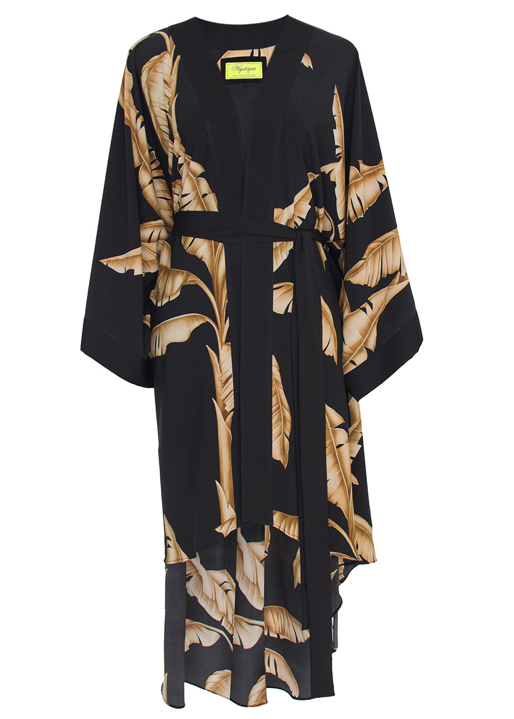 Jungle - Gold Palm Kimono (Black)