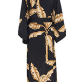 Jungle - Gold Palm Kimono (Black)