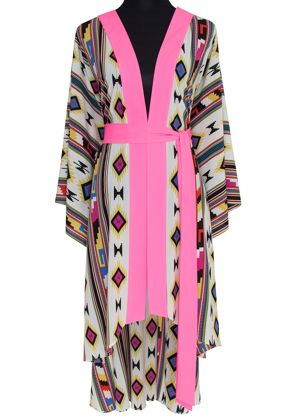 Boho - Pink Navajo Kimono Wings (Neon Pink)