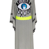 Desert - Tribe Kimono Evil Eye (Neon Yellow)