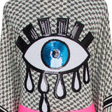 Desert - Tribe Kimono Evil Eye (Neon Pink)