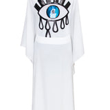 Monochrome - White Kimono Evil Eye (White)