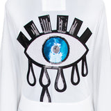 Monochrome - White Kimono Evil Eye (White)