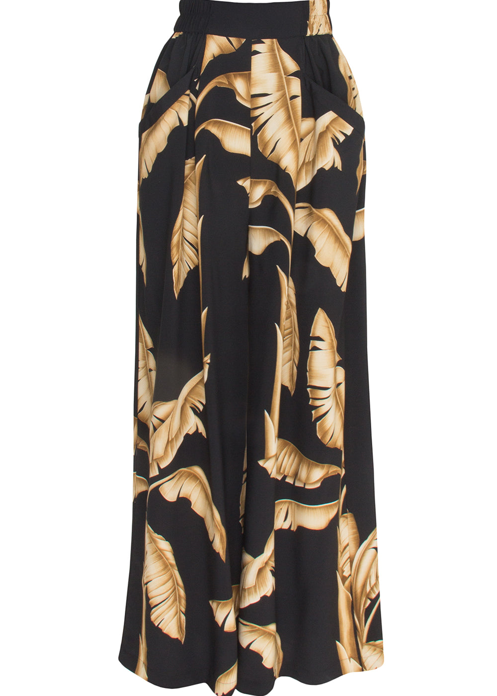 Jungle - Gold Palm Pants (Black)