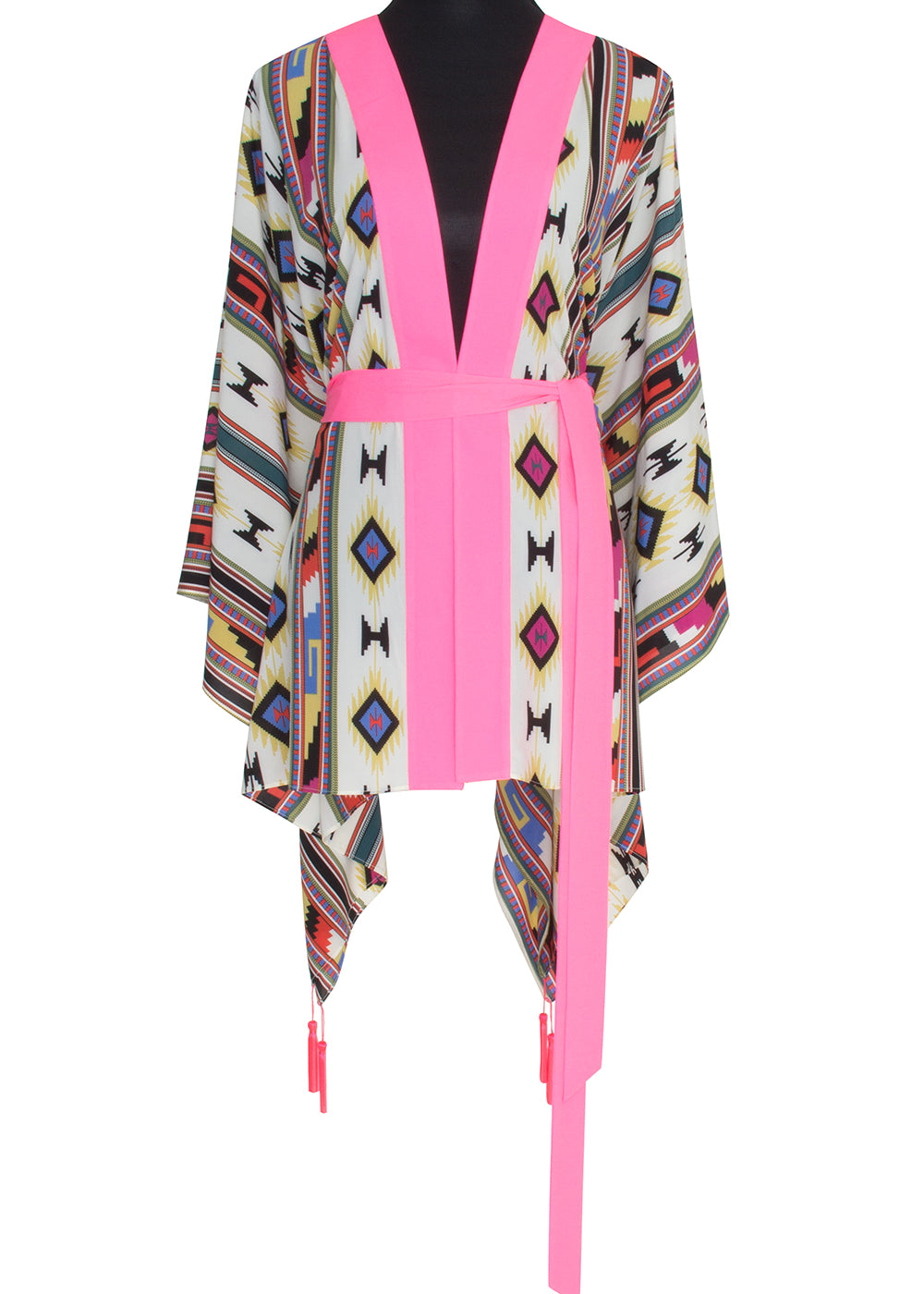 Boho - Pink Navajo Kimono Wings (Neon Pink)