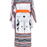 Tulum - White Magic Kimono (Neon Orange)