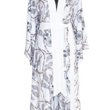 Tulum - Pastel Dreamcatchers Kimono (Off-White) - Long