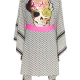 Desert - Tribe Kimono Skull (Neon Pink)
