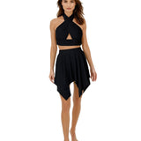 Monochrome - Black Capri Skort