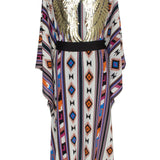 Boho - Blue Navajo Kimono Wings (Black)