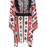 Boho - Maroon Navajo Kimono Wings (Black)
