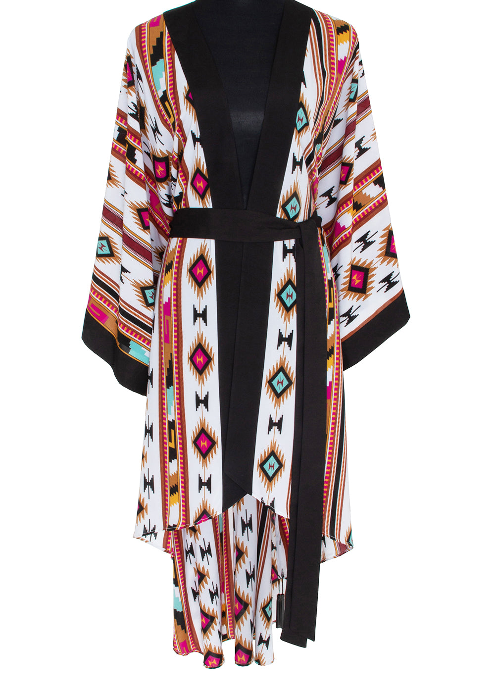 Boho - Maroon Navajo Kimono Wings (Black)