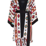 Boho - Maroon Navajo Kimono Wings (Black)