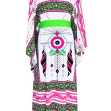 Tulum – Rainbow Magic Kimono (Neon Green)