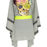 Desert - Tribe Kimono Skull (Neon Yellow)