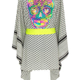 Desert - Tribe Kimono Skull (Neon Yellow)