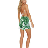 Jungle - Green Palm Havana Shorts