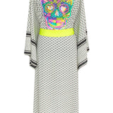 Desert - Tribe Kimono Skull (Neon Yellow)