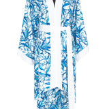 Tropics - Royal Blue Kimono (Off-White)
