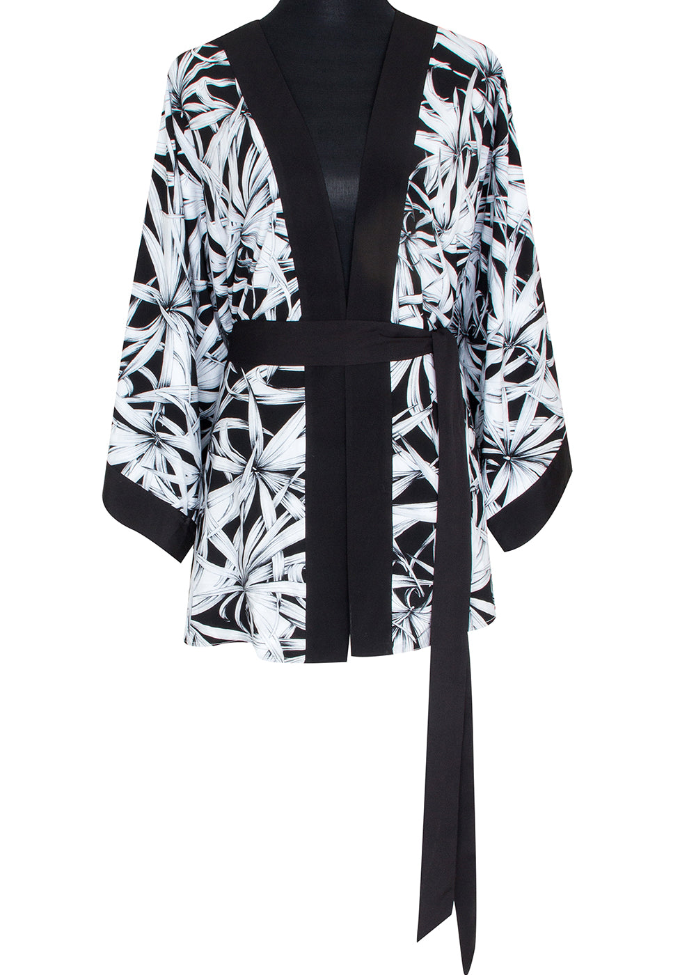 Tropics - Night Garden Kimono (Black)