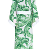Jungle - Green Palm Kimono (Off-White)