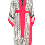 Desert - Tribe Kimono Skull (Neon Coral)
