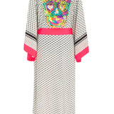 Desert - Tribe Kimono Skull (Neon Coral)
