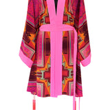 Tribal - Pink Kimono Skull (Neon Pink)