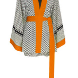 Desert - Tribe Kimono Evil Eye (Neon Orange)