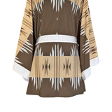 Tribal - Beige Aztec Kimono (Off-White) - Short
