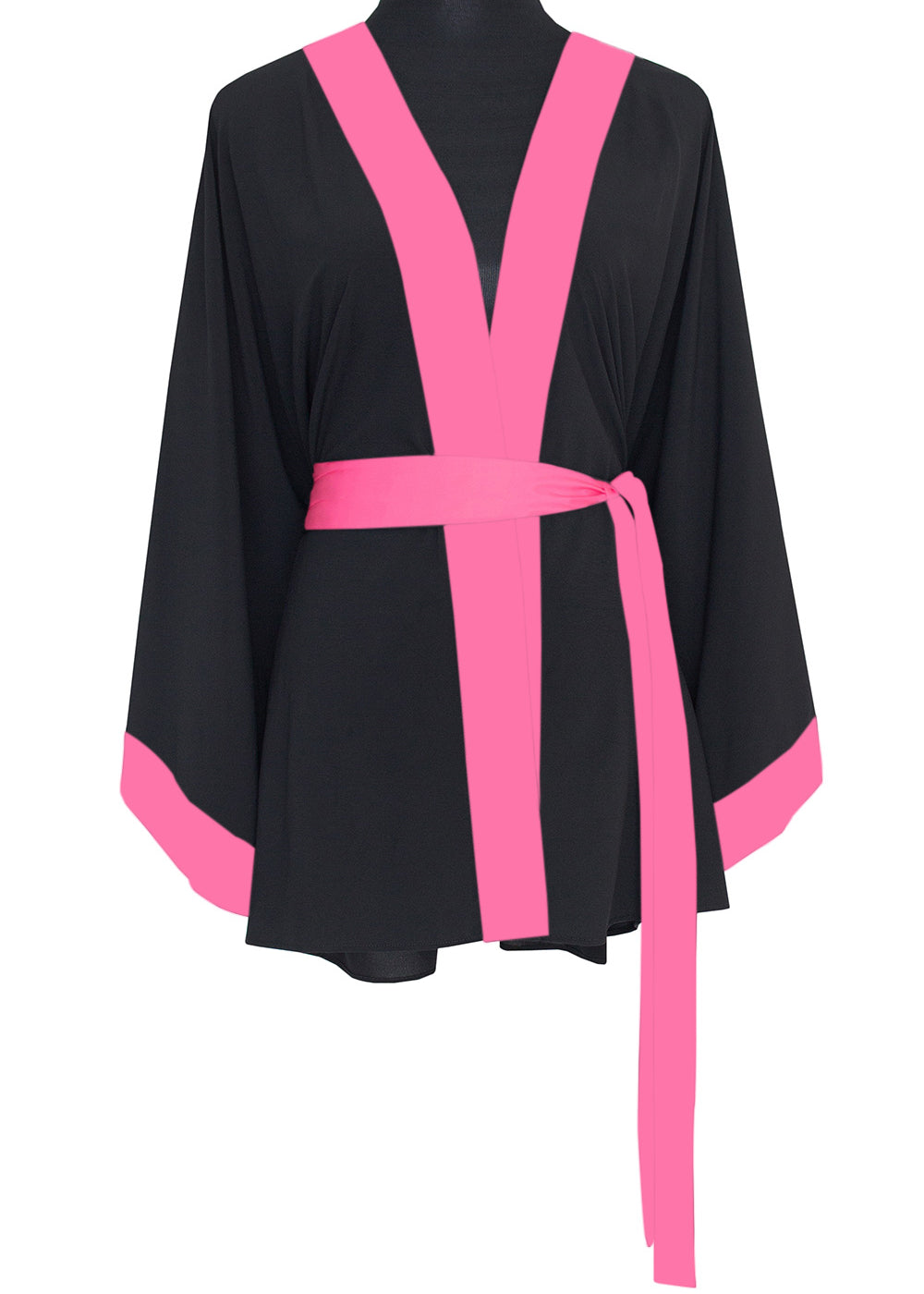 Monochrome - Black Kimono Love (Neon Pink)