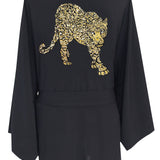 Monochrome - Black Kimono Panther (Black)