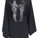 Monochrome - Black Kimono Wings (Black)