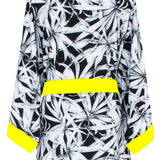 Tropics - Night Garden Kimono (Neon Yellow) - Short