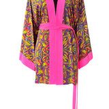 Tie Die - Kimono (Neon Pink) - Short