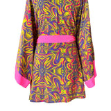 Tie Die - Kimono (Neon Pink) - Short