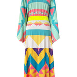 Tulum - Yellow Peaks Kimono (Neon Yellow) - Long