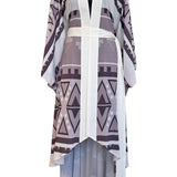 Tribal - Kimono (Off-White) - Long