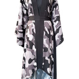 Camo - Kimono (Black) - Long