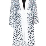 Root Chakra - Black Kimono (Off-White) - Long