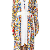 Siciliana - Fiori di Sicilia Kimono (Off-White)
